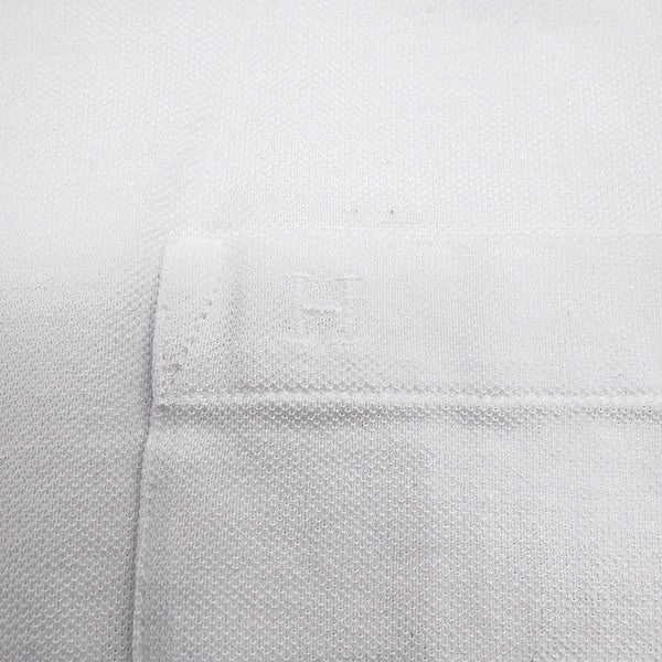 エルメス 半袖Tシャツ H刺繍 コットンピケ メンズサイズS HERMES トップス 白