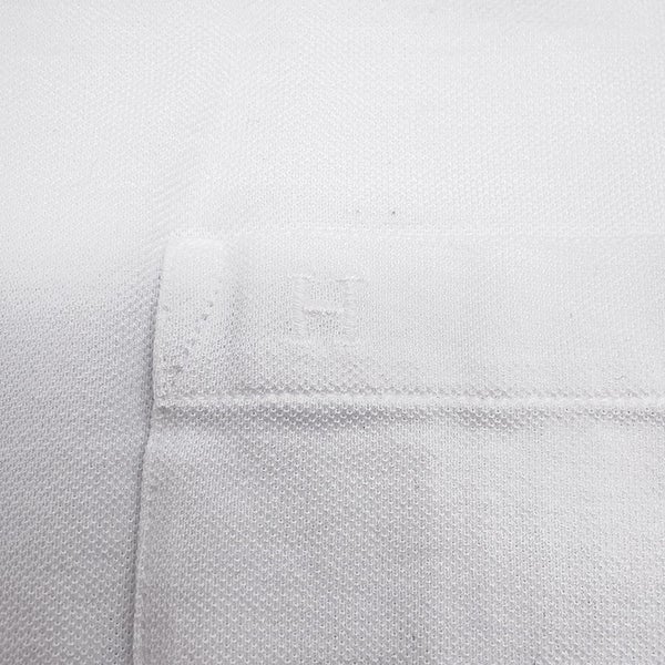 エルメス 半袖Tシャツ H刺繍 コットンピケ メンズサイズS HERMES トップス 白