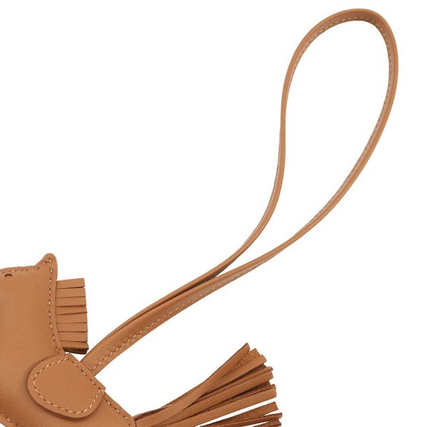 エルメス バッグチャーム ロデオ PM ゴールド ラムスキン B刻印 HERMES チャーム