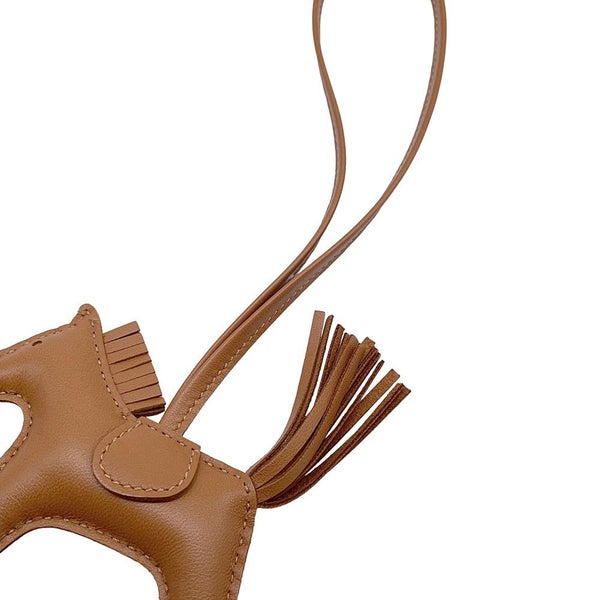 エルメス バッグチャーム ロデオ PM ゴールド ラムスキン B刻印 HERMES チャーム