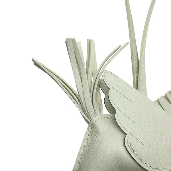 エルメス バッグチャーム ロデオ PM ヴェールフィズ ラムスキン B刻印 HERMES チャーム