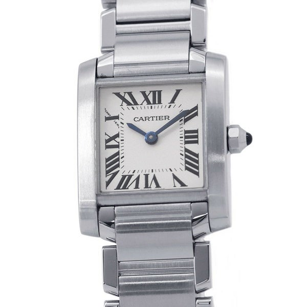 カルティエ タンク フランセーズ SM W51008Q3 Cartier 腕時計 シルバー文字盤 クォーツ