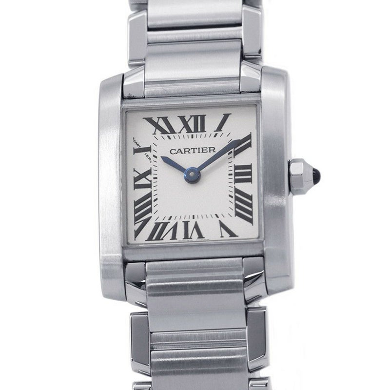 カルティエ タンク フランセーズ SM W51008Q3 Cartier 腕時計 シルバー文字盤 クォーツ