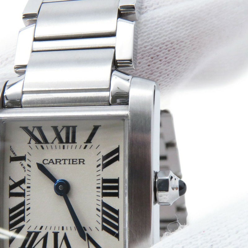 カルティエ タンク フランセーズ SM W51008Q3 Cartier 腕時計 シルバー文字盤 クォーツ