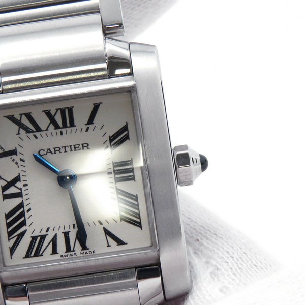 カルティエ タンク フランセーズ SM W51008Q3 Cartier 腕時計 シルバー文字盤 クォーツ
