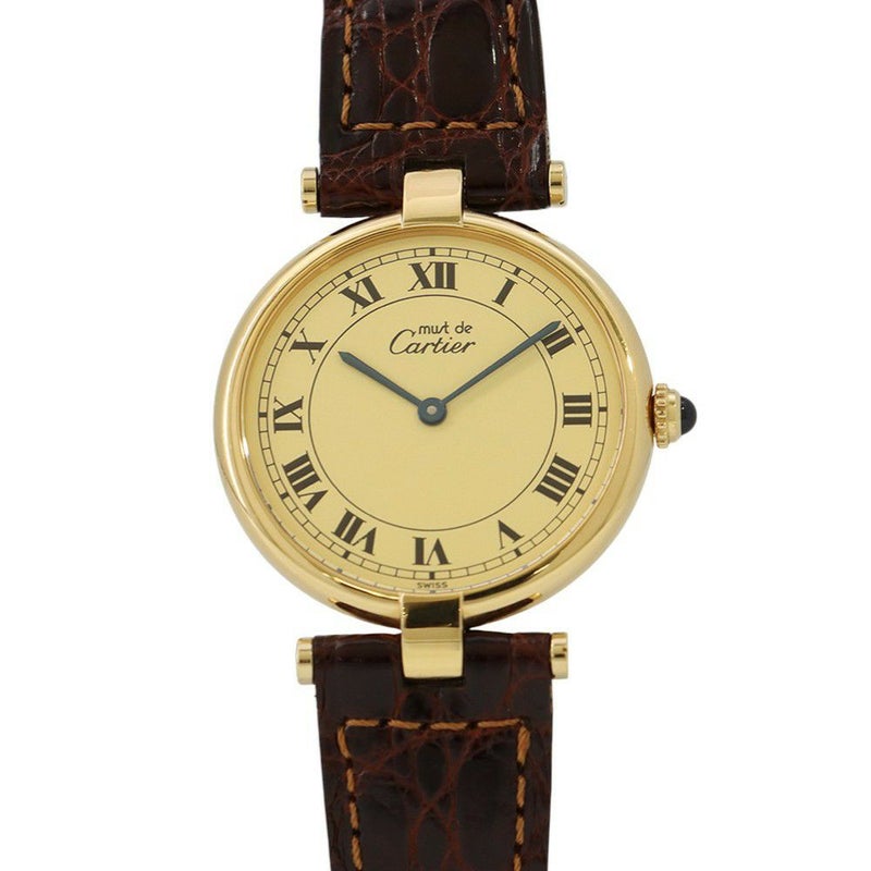 カルティエ マストヴァンドーム LM Cartier 腕時計 アイボリー文字盤 クォーツ