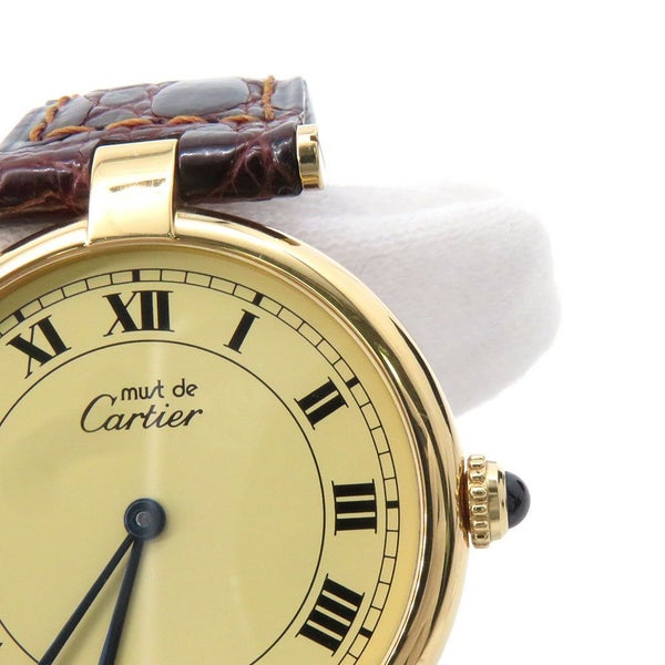 カルティエ マストヴァンドーム LM Cartier 腕時計 アイボリー文字盤 クォーツ