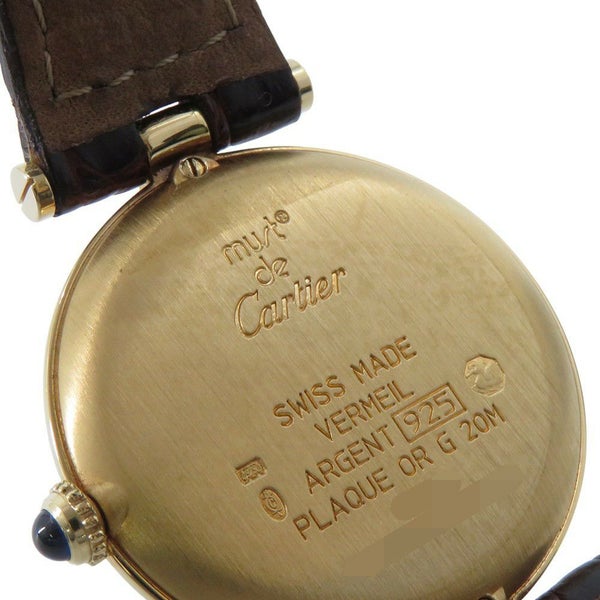 カルティエ マストヴァンドーム LM Cartier 腕時計 アイボリー文字盤 クォーツ