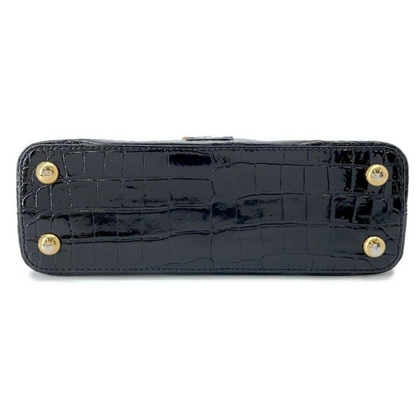 ルイヴィトン ハンドバッグ クロコダイル カプシーヌ BB N92232 2wayショルダー 黒 ブラック
