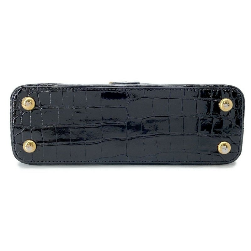 ルイヴィトン ハンドバッグ クロコダイル カプシーヌ BB N92232 2wayショルダー 黒 ブラック