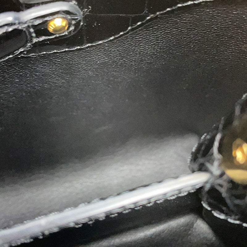 ルイヴィトン ハンドバッグ クロコダイル カプシーヌ BB N92232 2wayショルダー 黒 ブラック