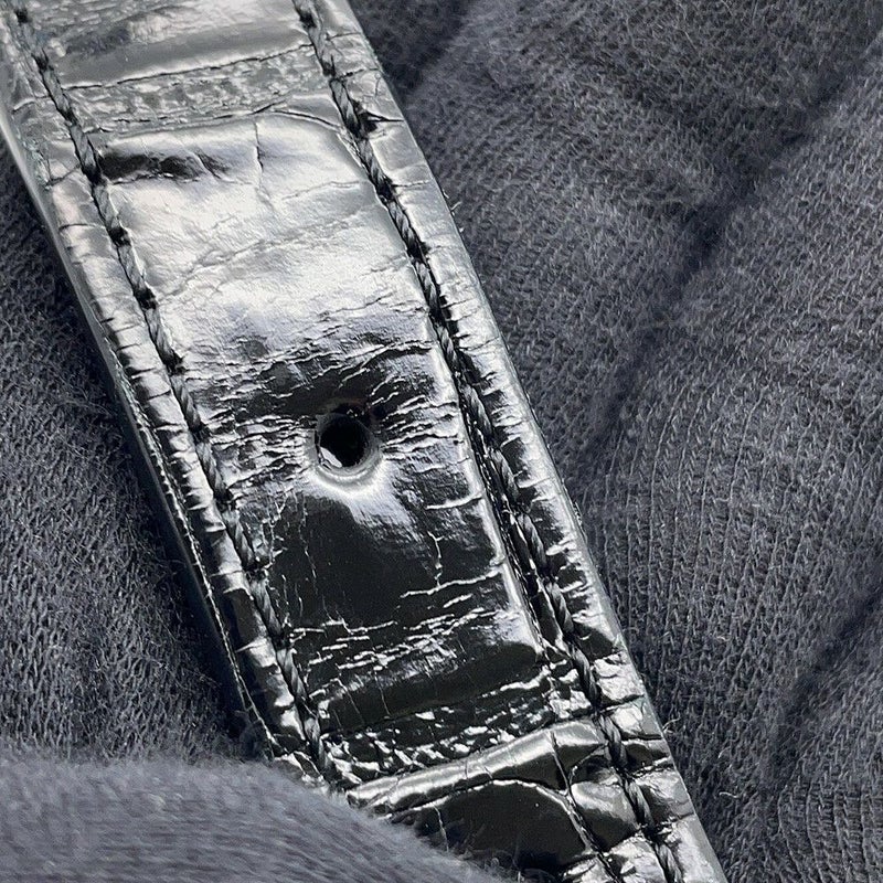 ルイヴィトン ハンドバッグ クロコダイル カプシーヌ BB N92232 2wayショルダー 黒 ブラック