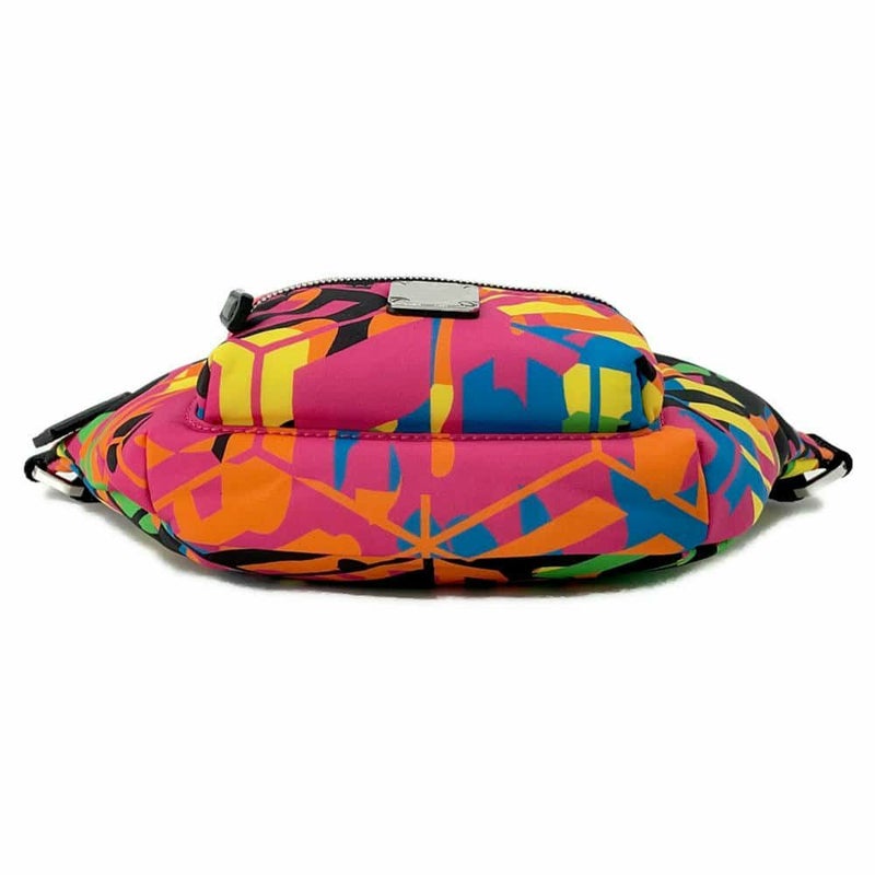 エムシーエム ボディバッグ ロゴ ナイロン MCM ウエストバッグ マルチカラー 黒