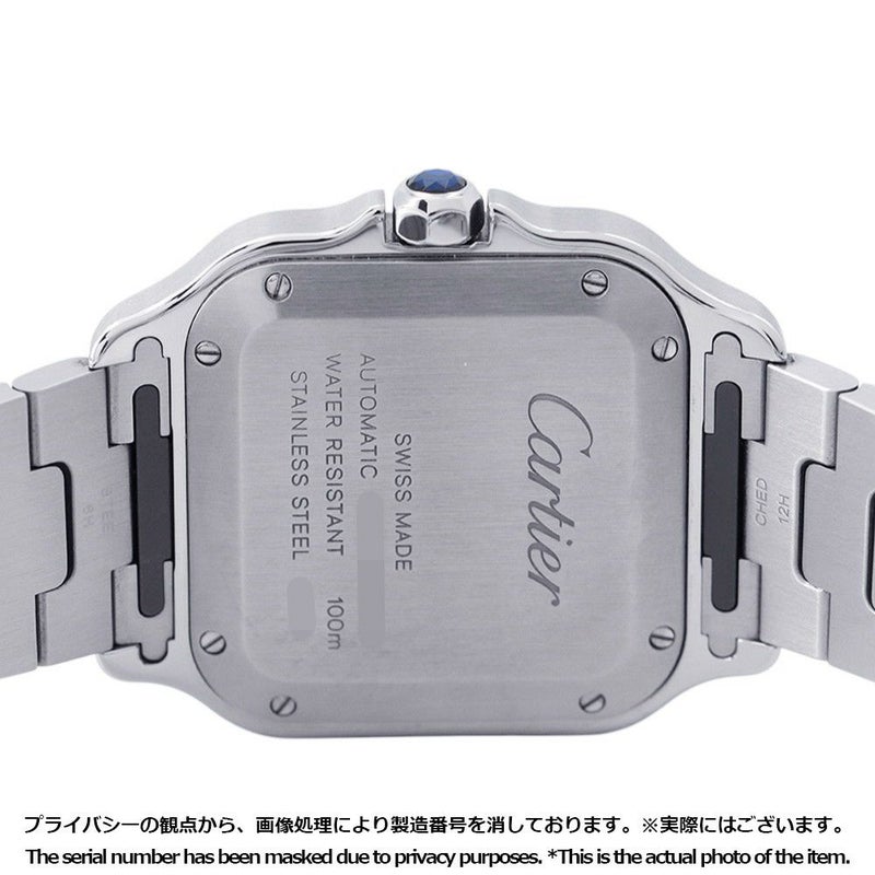 カルティエ サントス ドゥ カルティエ MM WSSA0029 Cartier 腕時計 シルバー文字盤