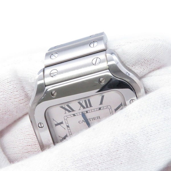 カルティエ サントス ドゥ カルティエ MM WSSA0029 Cartier 腕時計 シルバー文字盤