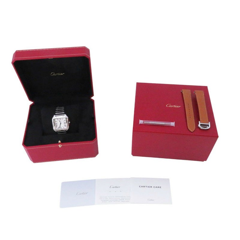 カルティエ サントス ドゥ カルティエ MM WSSA0029 Cartier 腕時計 シルバー文字盤