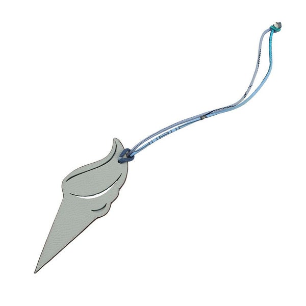 エルメス バッグチャーム プティアッシュ ソフトクリーム グリムエット/ブルーネイビー エプソン/トゴ HERMES