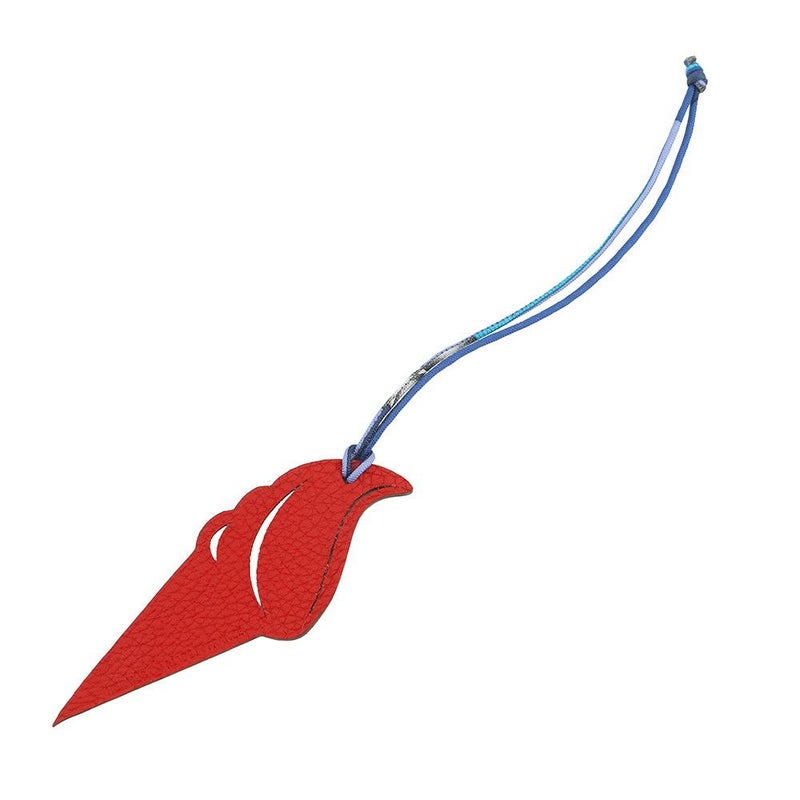 エルメス バッグチャーム プティアッシュ ソフトクリーム ルージュカザック/ブラック エプソン/トゴ HERMES