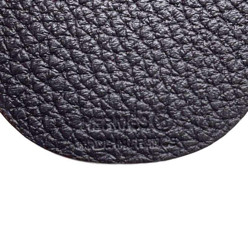 エルメス バッグチャーム プティアッシュ スノーマン エトゥープ/ブルーインディゴ エプソン/トゴ HERMES