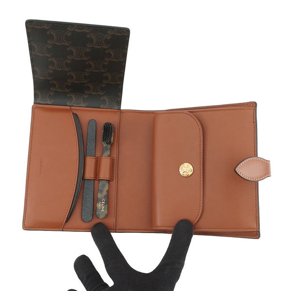 セリーヌ トラベルキット トリオンフ レザー 4M3262AKL.04LU CELINE 旅行キット