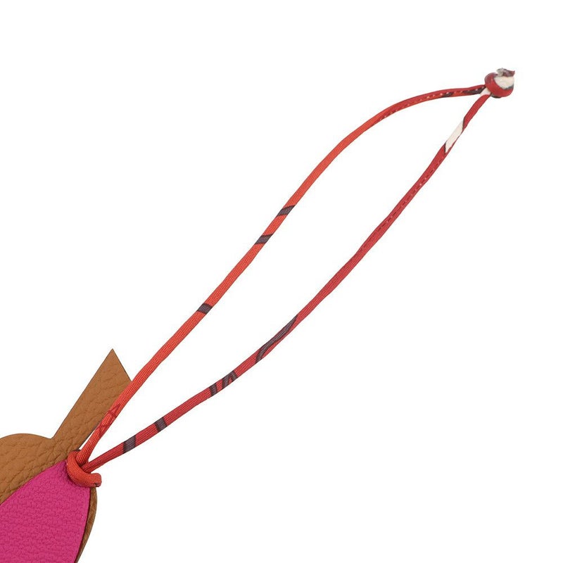 エルメス バッグチャーム プティアッシュ 洋ナシ ゴールド/マグノリア トゴ/シェブルミゾル HERMES