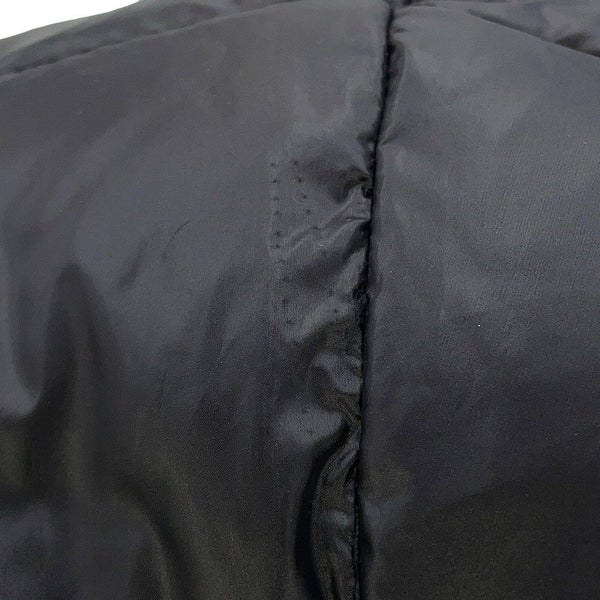 プラダ ダウンジャケット フード付 テクニカルファブリック メンズサイズM SGC689 PRADA アウター 黒