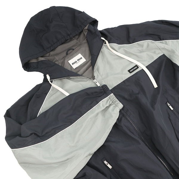 ミュウミュウ ブルゾン テクニカルシルク ジップアップブルゾン レディースサイズ40 ML1220 Miu Miu アウター