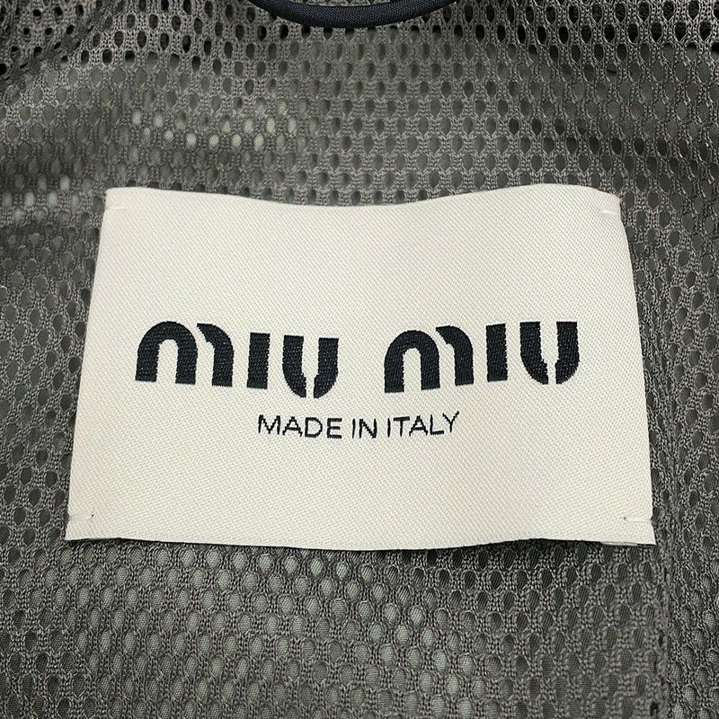 ミュウミュウ ブルゾン テクニカルシルク ジップアップブルゾン レディースサイズ40 ML1220 Miu Miu アウター