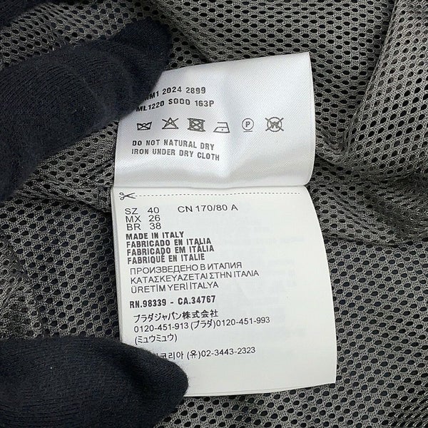 ミュウミュウ ブルゾン テクニカルシルク ジップアップブルゾン レディースサイズ40 ML1220 Miu Miu アウター