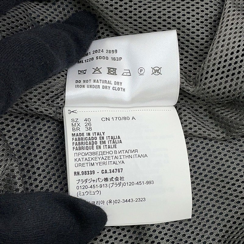 ミュウミュウ ブルゾン テクニカルシルク ジップアップブルゾン レディースサイズ40 ML1220 Miu Miu アウター