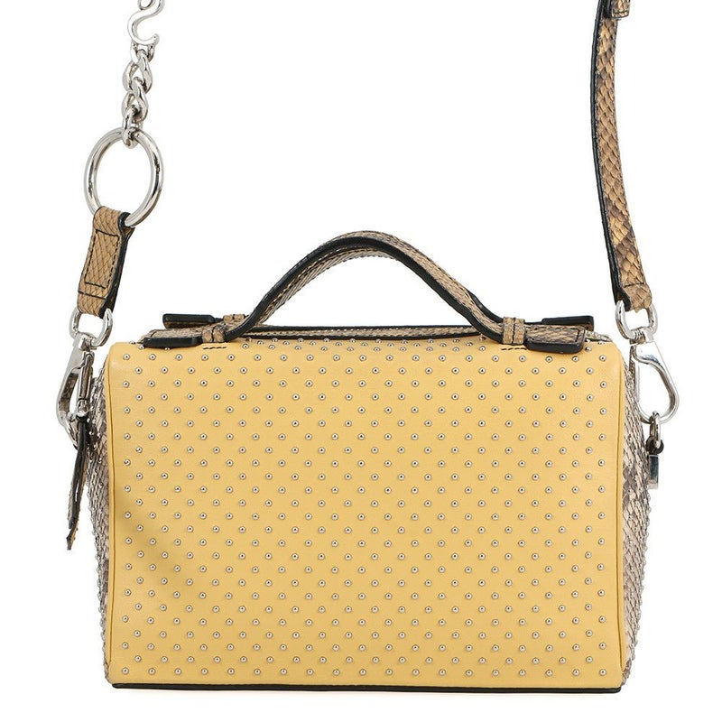 トッズ ハンドバッグ スタッズ ゴンミーニ ミニ パイソン レザー XBWDONHB100XMAB999 TOD'S 2way