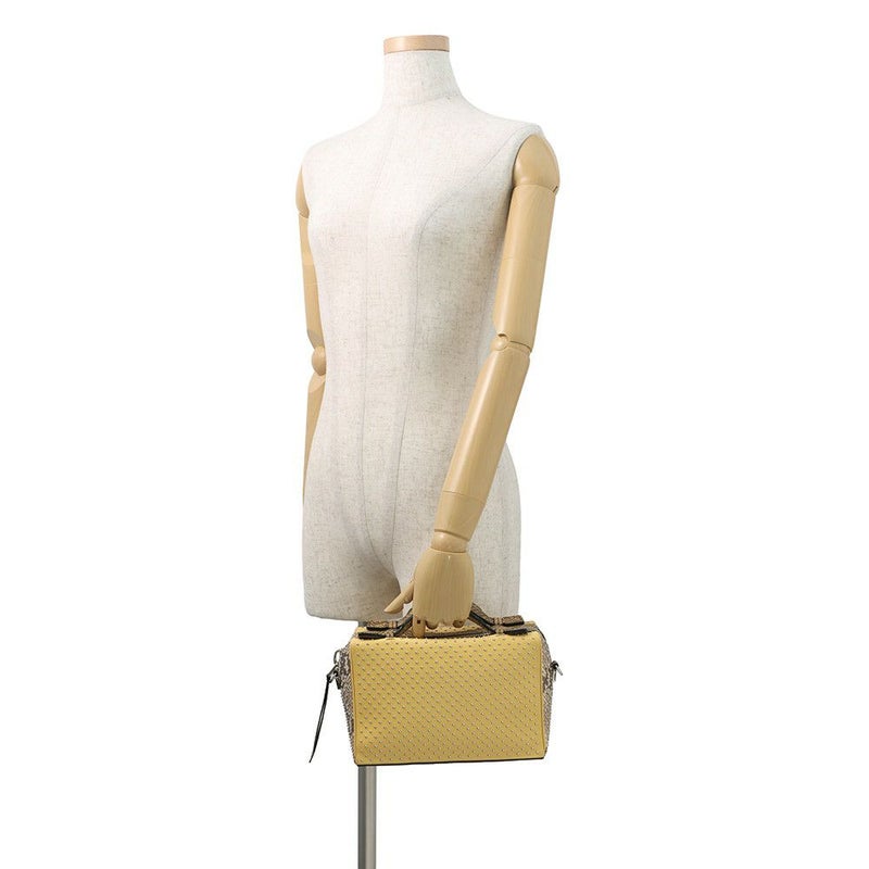 トッズ ハンドバッグ スタッズ ゴンミーニ ミニ パイソン レザー XBWDONHB100XMAB999 TOD'S 2way