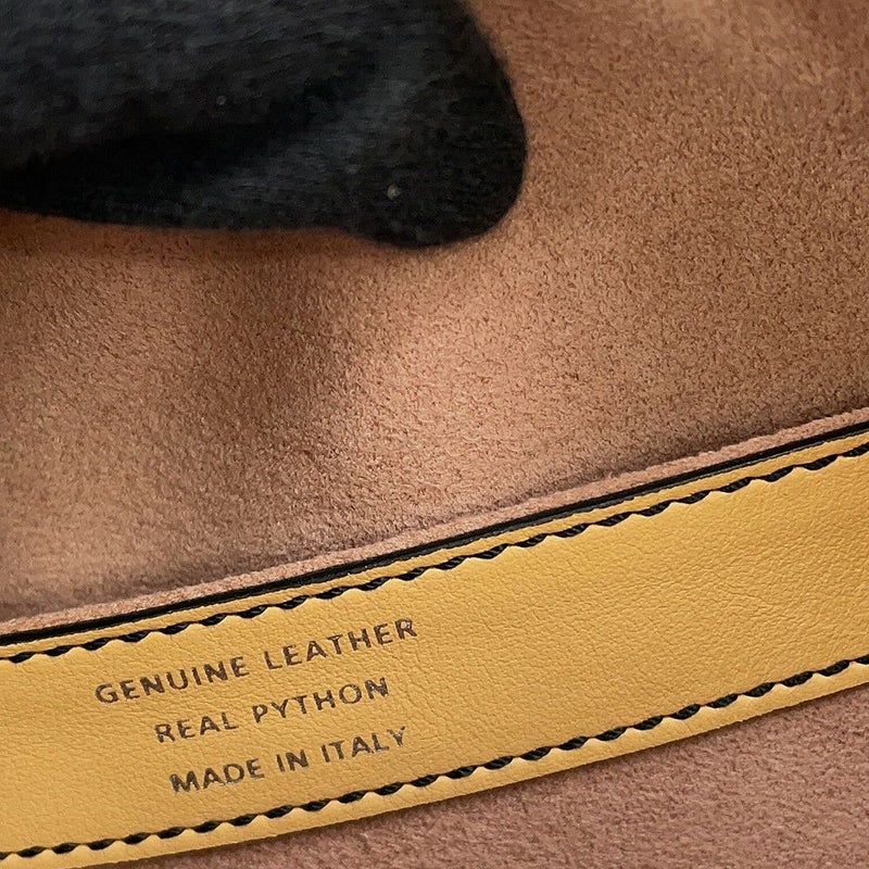 トッズ ハンドバッグ スタッズ ゴンミーニ ミニ パイソン レザー XBWDONHB100XMAB999 TOD'S 2way