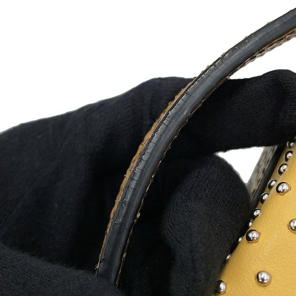 トッズ ハンドバッグ スタッズ ゴンミーニ ミニ パイソン レザー XBWDONHB100XMAB999 TOD'S 2way