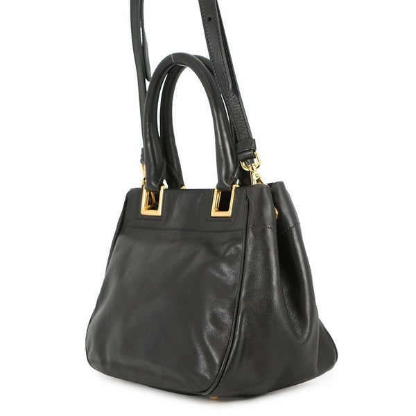 プラダ ハンドバッグ リボン レザー BN2245 PRADA 2ｗayショルダーバッグ 黒