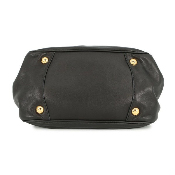 プラダ ハンドバッグ リボン レザー BN2245 PRADA 2ｗayショルダーバッグ 黒