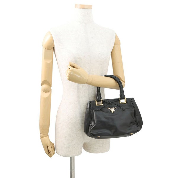 プラダ ハンドバッグ リボン レザー BN2245 PRADA 2ｗayショルダーバッグ 黒