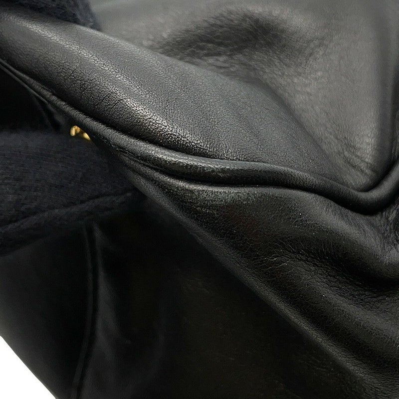 プラダ ハンドバッグ リボン レザー BN2245 PRADA 2ｗayショルダーバッグ 黒