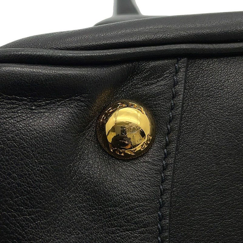 プラダ ハンドバッグ リボン レザー BN2245 PRADA 2ｗayショルダーバッグ 黒
