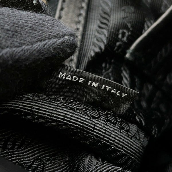 プラダ ハンドバッグ リボン レザー BN2245 PRADA 2ｗayショルダーバッグ 黒