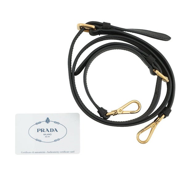 プラダ ハンドバッグ リボン レザー BN2245 PRADA 2ｗayショルダーバッグ 黒