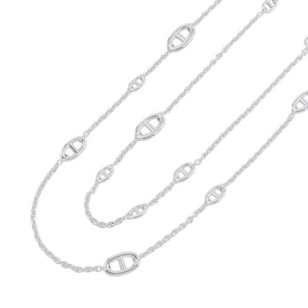 エルメス ネックレス シェーヌダンクル ファランドール SV925シルバー サイズ120 HERMES ロングネックレス ジュエリー