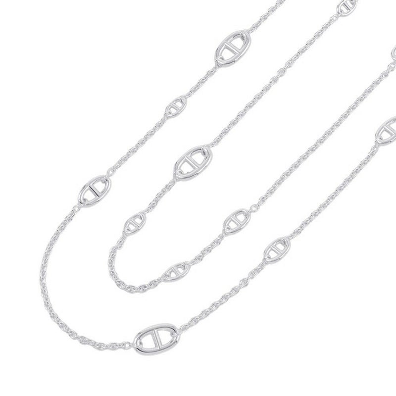 エルメス ネックレス シェーヌダンクル ファランドール SV925シルバー サイズ120 HERMES ロングネックレス ジュエリー