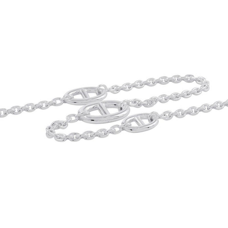 エルメス ネックレス シェーヌダンクル ファランドール SV925シルバー サイズ120 HERMES ロングネックレス ジュエリー