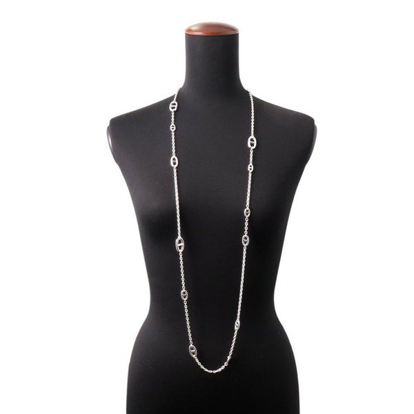 エルメス ネックレス シェーヌダンクル ファランドール SV925シルバー サイズ120 HERMES ロングネックレス ジュエリー