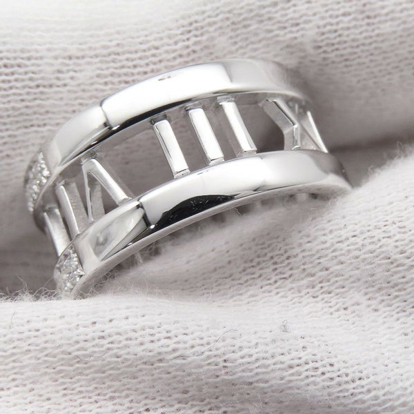 ティファニー リング アトラス オープンリング ダイヤモンド K18WGホワイトゴールド リングサイズ約13号 Tiffany&Co. 指輪