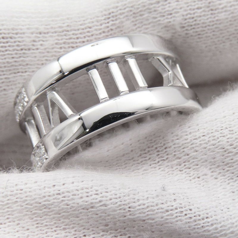 ティファニー リング アトラス オープンリング ダイヤモンド K18WGホワイトゴールド リングサイズ約13号 Tiffany&Co. 指輪