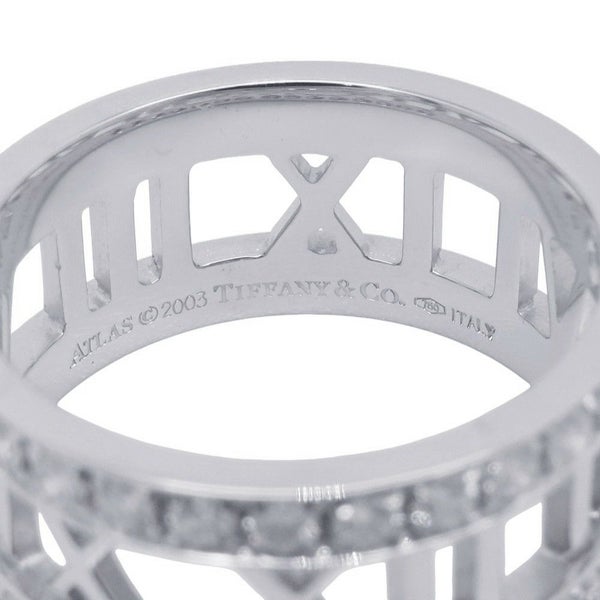 ティファニー リング アトラス オープンリング ダイヤモンド K18WGホワイトゴールド リングサイズ約13号 Tiffany&Co. 指輪
