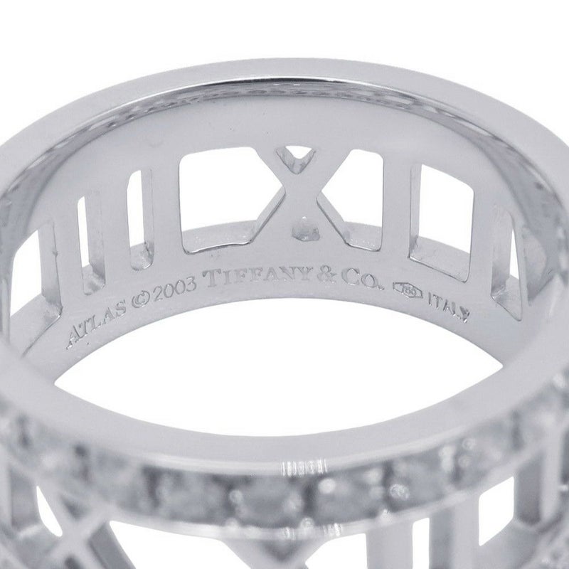 ティファニー リング アトラス オープンリング ダイヤモンド K18WGホワイトゴールド リングサイズ約13号 Tiffany&Co. 指輪