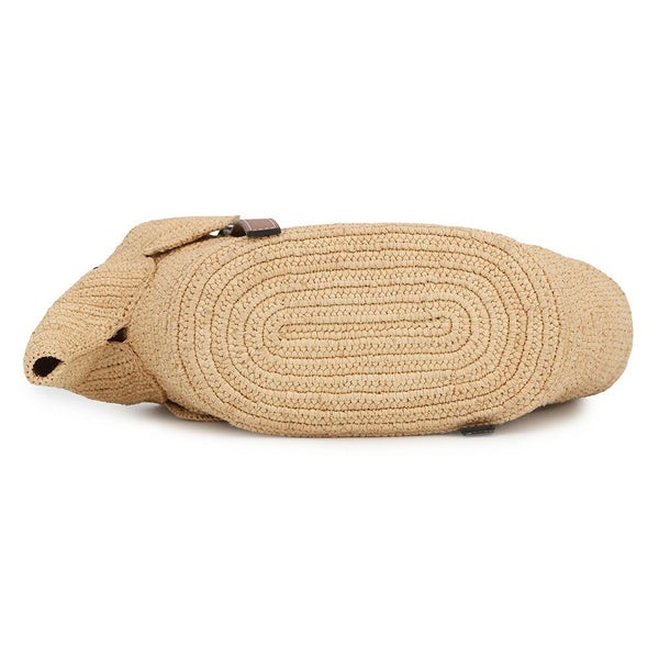 ロエベ ハンドバッグ エレファント バスケットバッグ スモール ラフィア レザー A546T37X01 LOEWE かごバッグ ゾウ